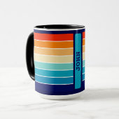 70s Rainbow Stripes マグカップ (正面左)