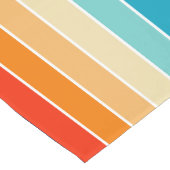 70s Rainbow Stripes ロングテーブルランナー (コーナー)