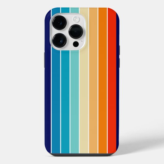 70s Rainbow Stripes iPhoneケース (裏面)