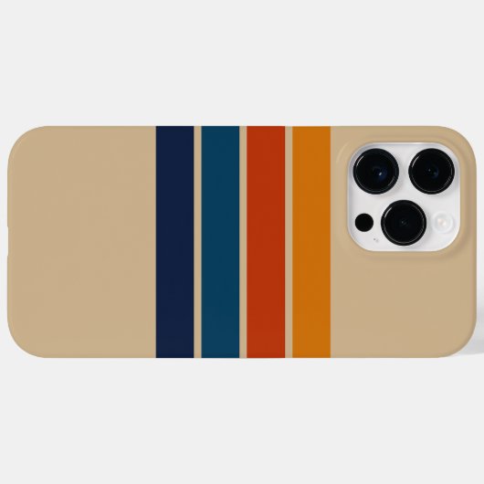 70s Retro iPhone 14 Pro Max Case Case-Mate iPhoneケース (裏面 (横))