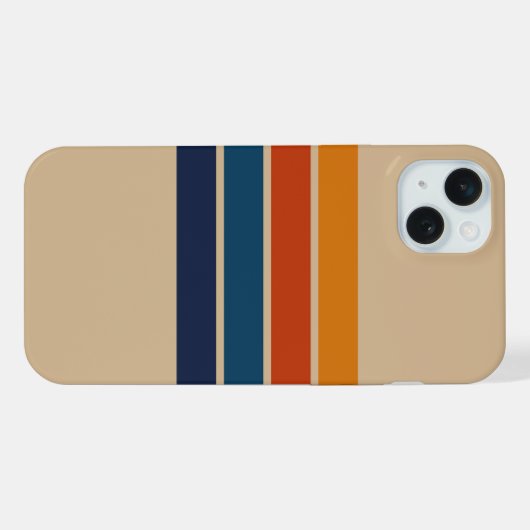 70s Retro iPhone 15 Plus Case iPhoneケース (裏面横)