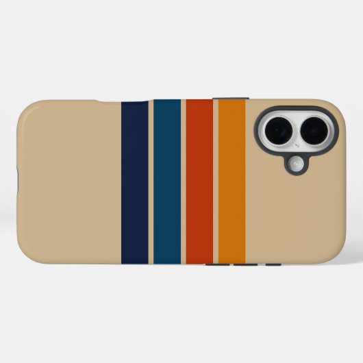 70s Retro iPhone 16 Plus Case Case-Mate iPhoneケース (裏面 (横))