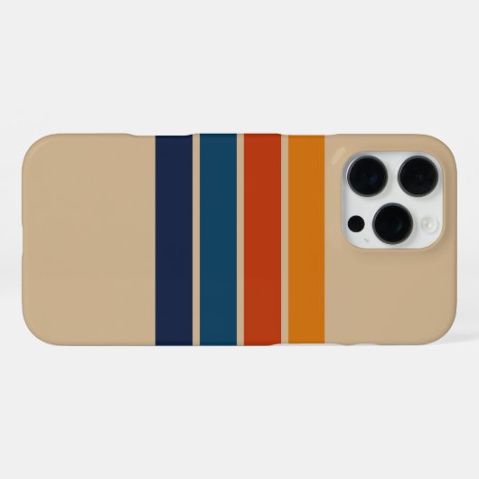 70s Retro iPhone 16 Pro Max Case iPhoneケース (裏面横)