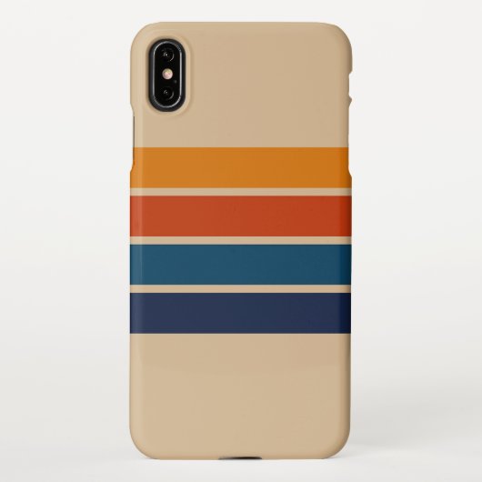 70s Retro iPhone XS Max Case iPhoneケース (裏面)