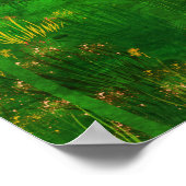 70's Retro Painted Landscape Poster ポスター (角)