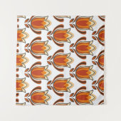 70's retro pattern material illustration70s,1970,p タペストリー (正面(横))