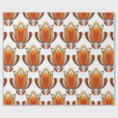 70's retro pattern material illustration70s,1970,p ラッピングペーパー (フラット)