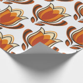 70's retro pattern material illustration70s,1970,p ラッピングペーパー (角)
