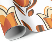 70's retro pattern material illustration70s,1970,p ラッピングペーパー (ロールコーナー)