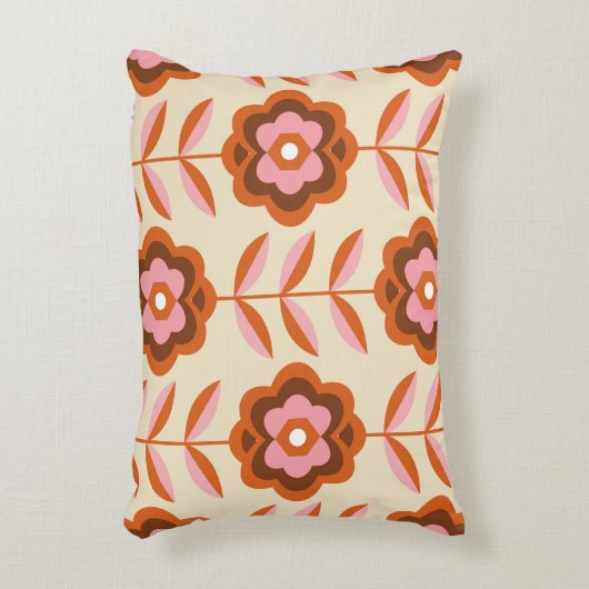 70's Retro Seamless Pattern. 60s and 70s Aesthetic アクセントクッション (正面(垂直))