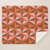 70s retro vintage pattern background シェルパブランケット (正面(横))