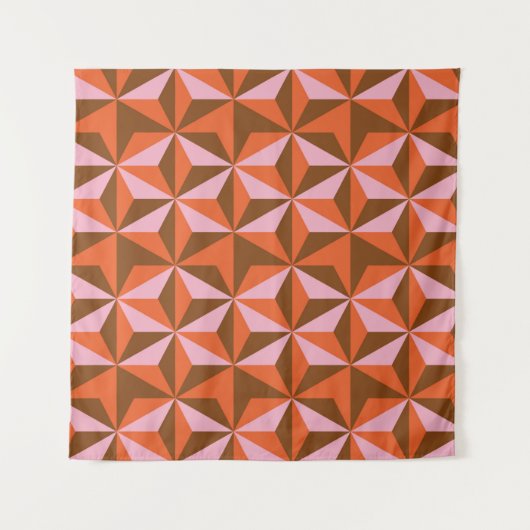 70s retro vintage pattern background タペストリー (正面(横))