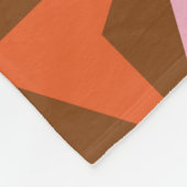 70s retro vintage pattern background フリースブランケット (角)