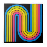 70s Retro Vintage Style Geometric Design タイル<br><div class="desc">Colorful 1970s Style Retro Vintage Geometric Design.</div>