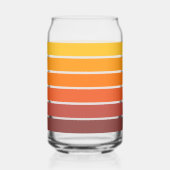 70s Retro Vintage Style Geometric Pattern ガラス缶 (右)