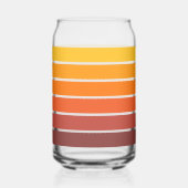 70s Retro Vintage Style Geometric Pattern ガラス缶 (左)