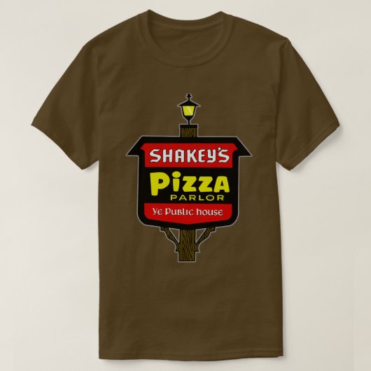 70s Shakeys Pizza Parlor Marquee Tシャツ (デザイン正面)