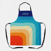 70s Square Rainbow エプロン (正面)