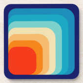 70s Square Rainbow コースター (正面)