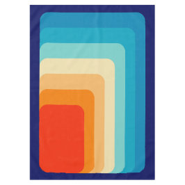 70s Square Rainbow テーブルクロス