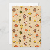 70s Style Retro Mushrooms シーズンカード (正面/裏面)