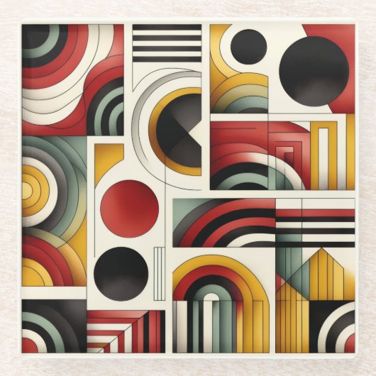 70s Urban Flow ガラスコースター (正面)