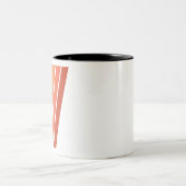 70s Vintage Retro Stripes ツートーンマグカップ (中央)