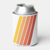 70s Vintage Retro Stripes 缶クーラー (缶正面)