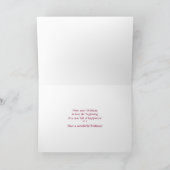 70thハッピーバースデーカード – ピンクのチューリップ カード (内部)