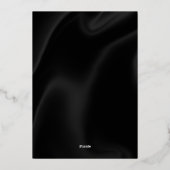 70thバースデーパーティーバラゴールドフォイル招待状 箔招待状 (裏面)