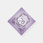 70thバースデーパーティーヴィンテージカスタム紙ナプキンス スタンダードカクテルナプキン (角)