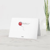 70thバースデーレッドバルーンホリデーカード シーズンカード (裏面)