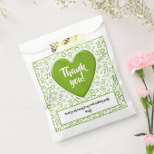 70th乱数パターングリーン/ホワイト フェイバーバッグ (封をした状態)
