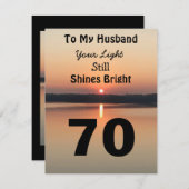 70th夫誕生日あなたの光が日没を照らす (正面/裏面)