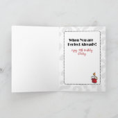 70th甘くてかわいいエスニック女性アニメ誕生日 カード (内部)