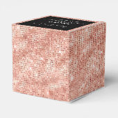 70th誕生日バラ金ゴールドグリッターありがとうギフトボックス フェイバーボックス (裏面サイド)