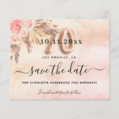 70th誕生日パンパバラ日付の予算を保存 チラシ (正面)