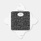 70th誕生日パーティーブラック/ホワイトナンバーパターン フェイバーボックス (折り畳みなし)