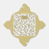 70th誕生日パーティー金ゴールド/ホワイトナンバーパターン フェイバーボックス (折り畳みなし)