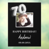 70th誕生日パーティー黒人写真名guy ウィンドウサイン (シート3)