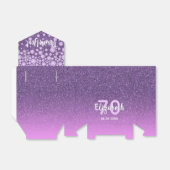 70th誕生日パープルピンクグリッターダイヤモンド名 フェイバーボックス (折り畳みなし)