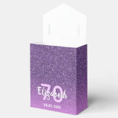 70th誕生日パープルピンクグリッターダイヤモンド名 フェイバーボックス (オープン)