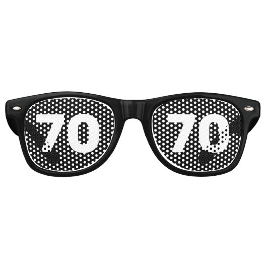 70TH誕生日50ノベルティサングラスシェード レトロサングラス (正面)