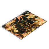 70th誕生祝いオータムカスタムゲストブック ノートブック (左側)