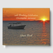 70th誕生祝いゲストブック魚釣りボート ゲストブック (正面)