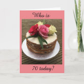 **70th**誕生日 カード (正面)