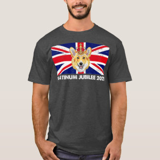 70th Anniversary Platinum Jubilee Cute Corgi  Tシャツ
