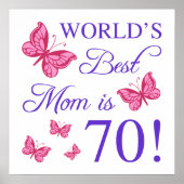 70th Birthday For Mom ポスター (正面)