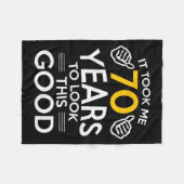 70th Birthday Gift Took Me 70 Years Old  フリースブランケット (正面(横))