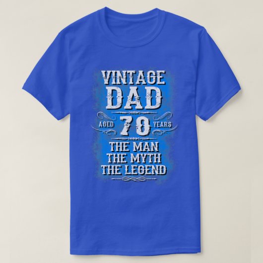 70th birthday gifts for dad best gifts for 70 year tシャツ (デザイン正面)